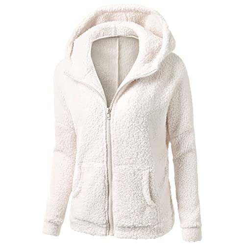 Algopix Similar Product 18 - gbyLJF Womens Fuzzy Fleece Hoodie Full