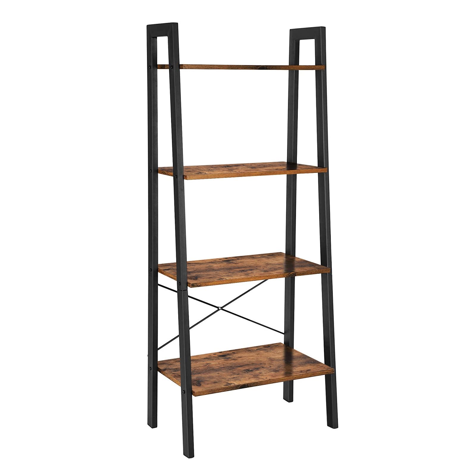 Algopix Similar Product 8 - VASAGLE Ladder Shelf 4Tier Bookshelf