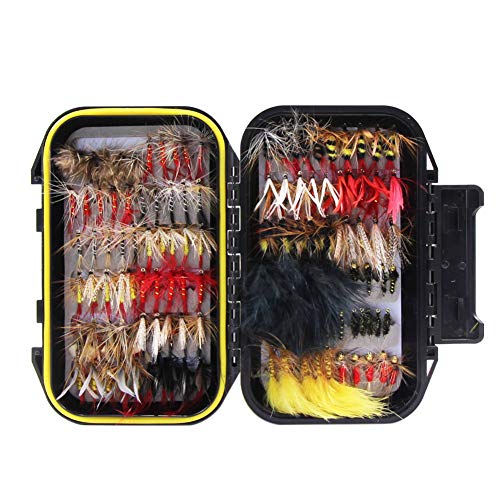 Algopix Similar Product 13 - Croch 120pcs DryWet Flies Box Set 
