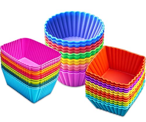 Algopix Similar Product 9 - 36 Pack Silicone Cupcake Liners Muffin