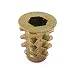 Algopix Similar Product 9 - Type D Threaded Wood Insert Nuts Zinc