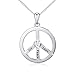 Algopix Similar Product 20 - S925 Sterling Silver Peace Sign Hippie