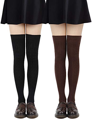 Algopix Similar Product 16 - Leg Warmers Womens Over the Knee High