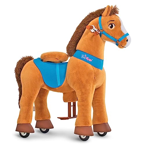 Algopix Similar Product 9 - Pony Cycle Riding Brown with White Hoof