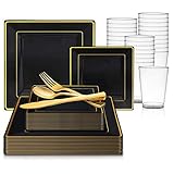 Algopix Similar Product 7 - 720 Piece Elegant Disposable Plastic