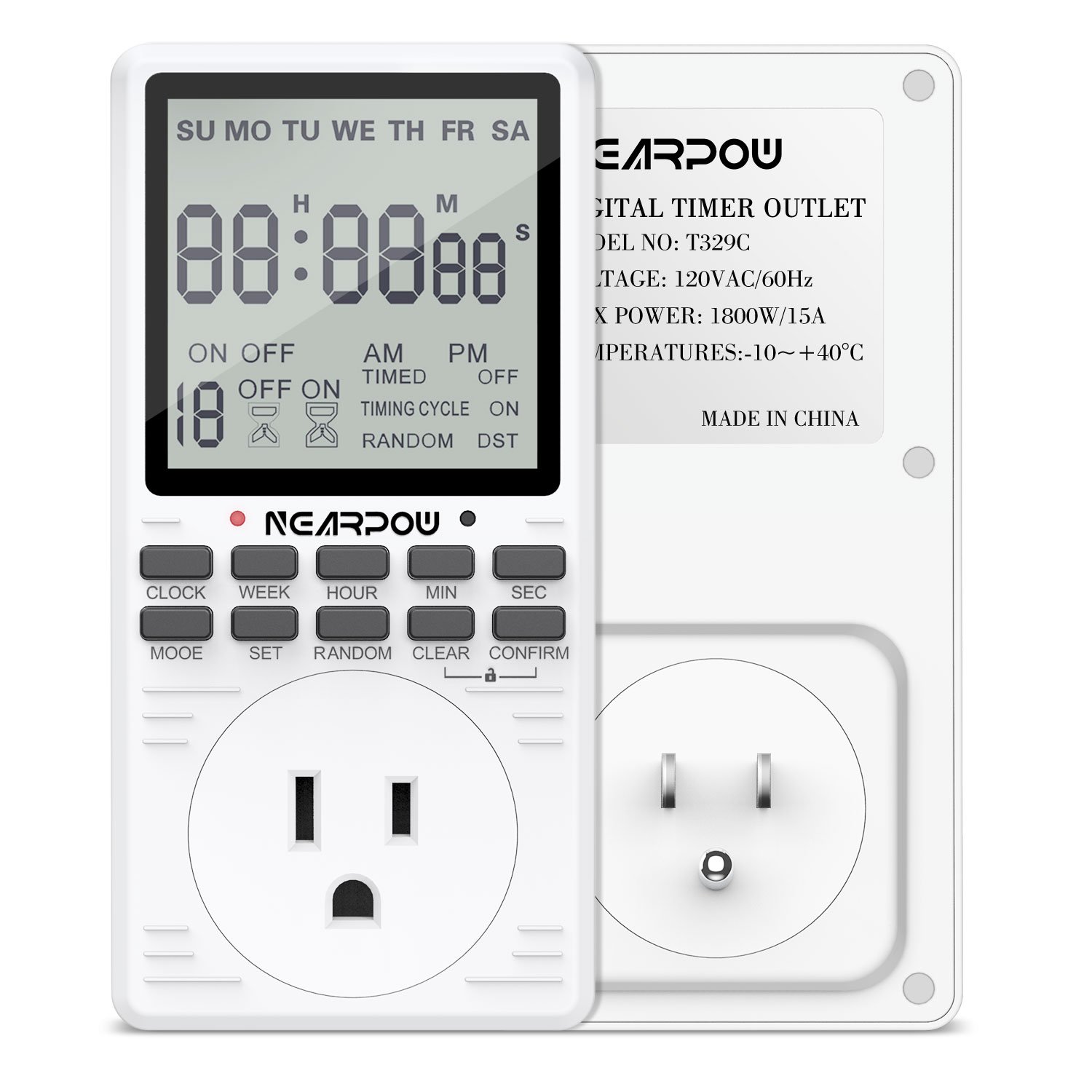 Algopix Similar Product 3 - Timer Outlet Nearpow Multifunctional