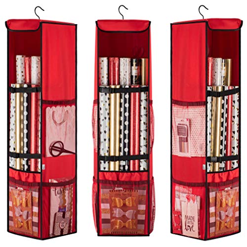 Algopix Similar Product 16 - Premium Hanging Gift Wrap Organizer