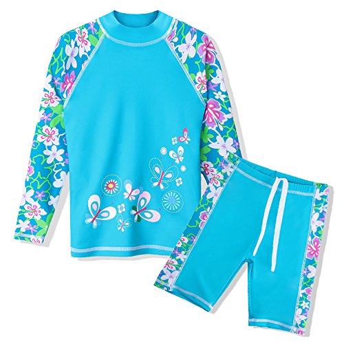 Algopix Similar Product 7 - TFJH E 2 Piece Swimsuits for Girls UPF