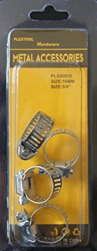 Algopix Similar Product 17 - Plextool Hose Clamp 58 4pcsPK 24