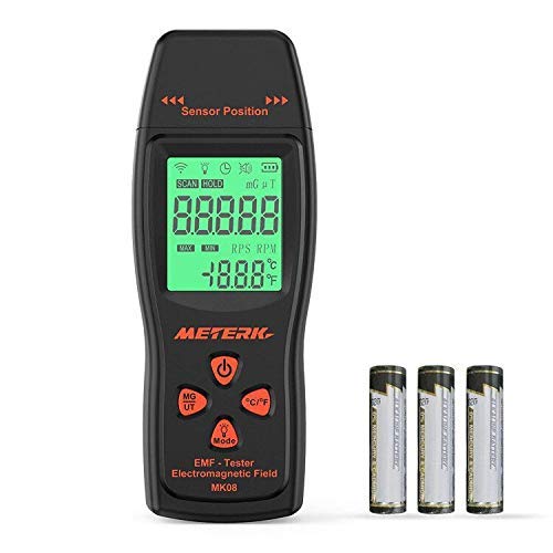 Algopix Similar Product 17 - EMF Meter Meterk Electromagnetic Field