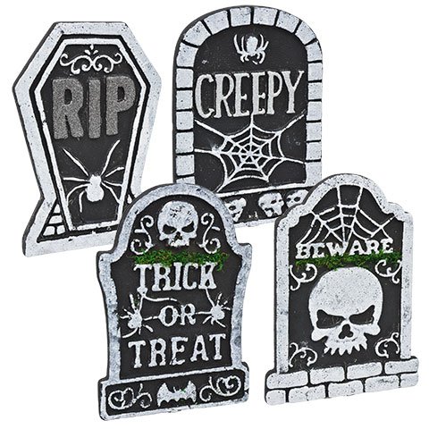 Algopix Similar Product 10 - Halloween Creepy Tombstone Bundle
