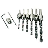 Algopix Similar Product 12 - NUZAMAS 7pcs HSS Countersink Drill Bits
