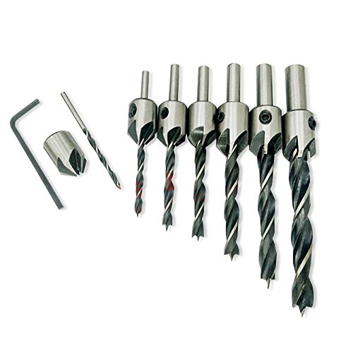 Algopix Similar Product 15 - NUZAMAS 7pcs HSS Countersink Drill Bits