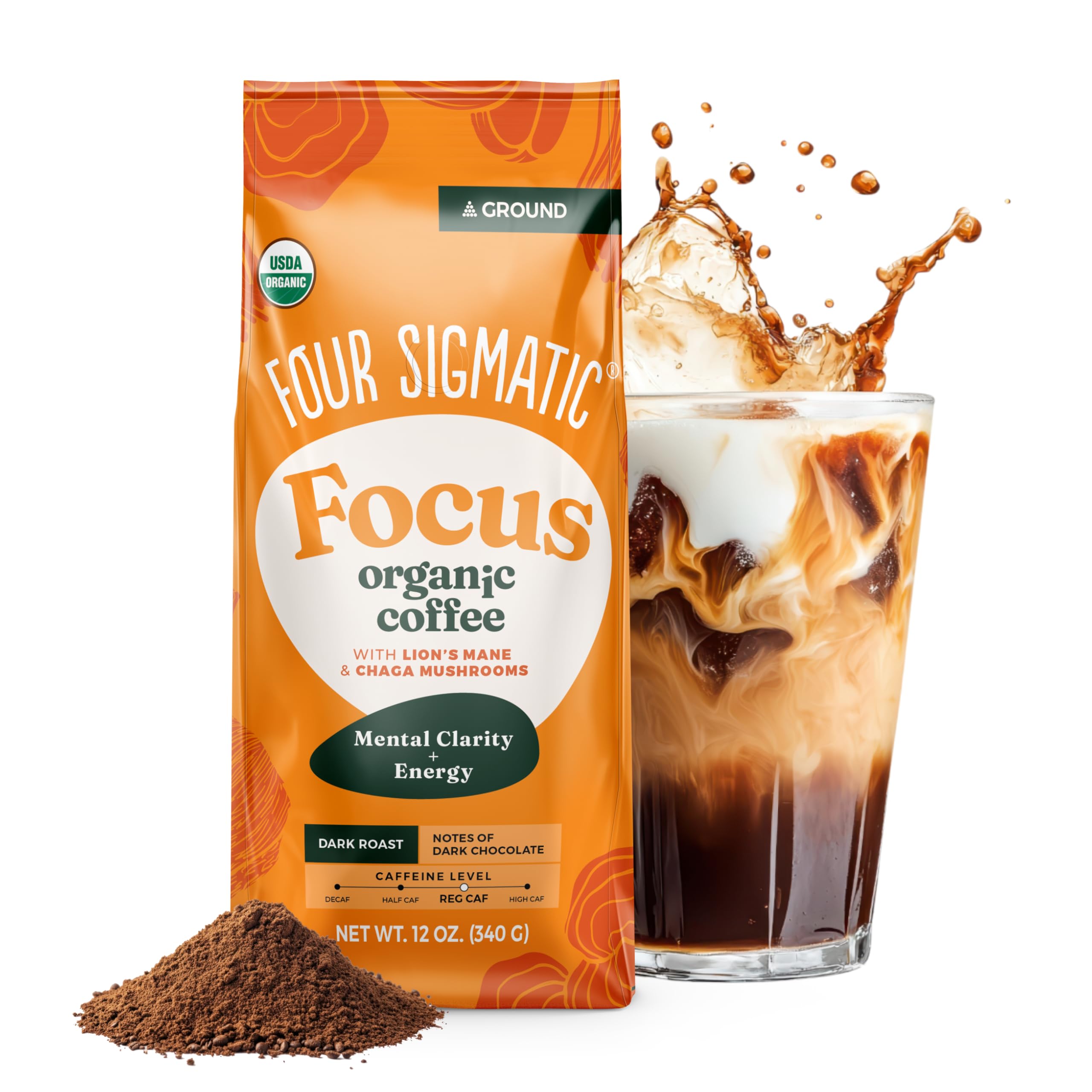 Algopix Similar Product 2 - Four Sigmatic Organic Focus Mushroom