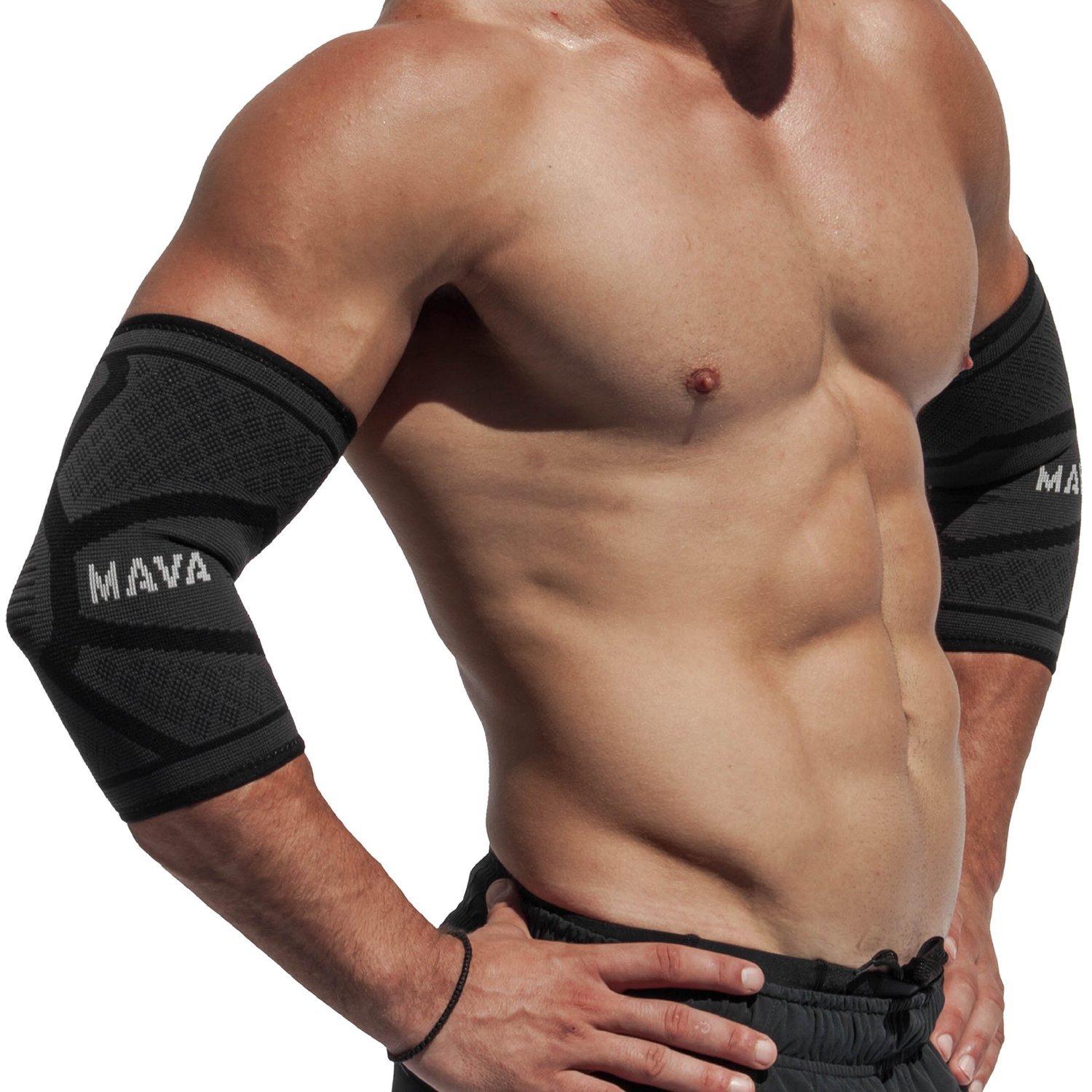 Algopix Similar Product 14 - Mava Sports Elbow Compression Sleeve