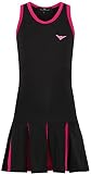 Algopix Similar Product 2 - Girls Black  Pink Tennis Dress Pleated