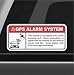 Algopix Similar Product 13 - GPS Alarm System Warning Sticker Set