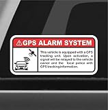 Algopix Similar Product 5 - GPS Alarm System Warning Sticker Set
