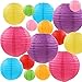 Algopix Similar Product 4 - LURICO 16 Pcs Colorful Paper Lanterns