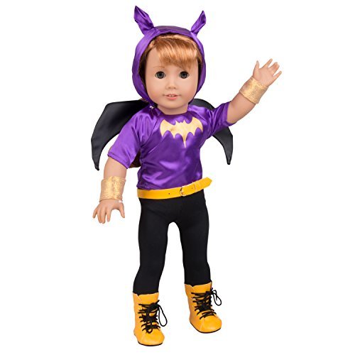 Algopix Similar Product 15 - Batgirl Inspired 6pc Doll Outfit DC