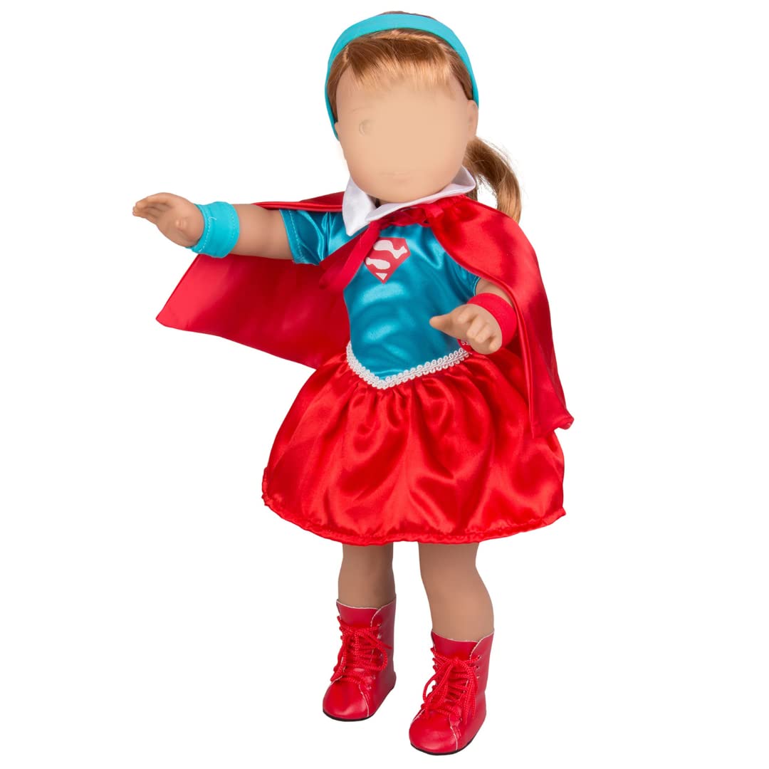 Algopix Similar Product 4 - Supergirl Inspired Doll Outfit 6 pc