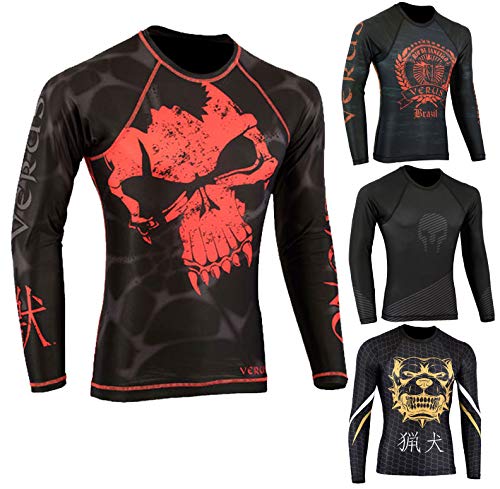 Algopix Similar Product 10 - Verus Rashguard Long Sleeve MMA BJJ Jiu