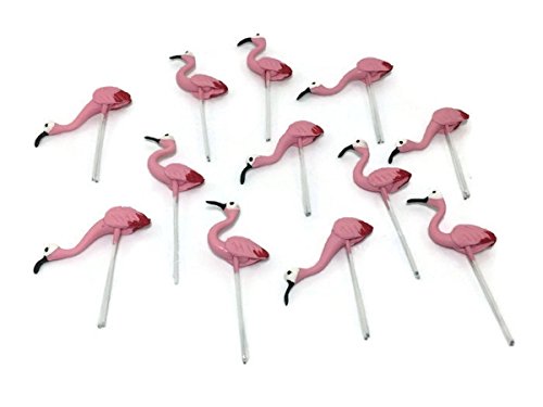 Algopix Similar Product 5 - Lot of 12 Miniature Flamingo Bird Fairy