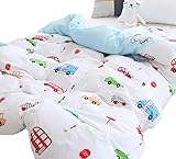 Algopix Similar Product 14 - Jpinno Boys Girls Cartoon Cars Muslin