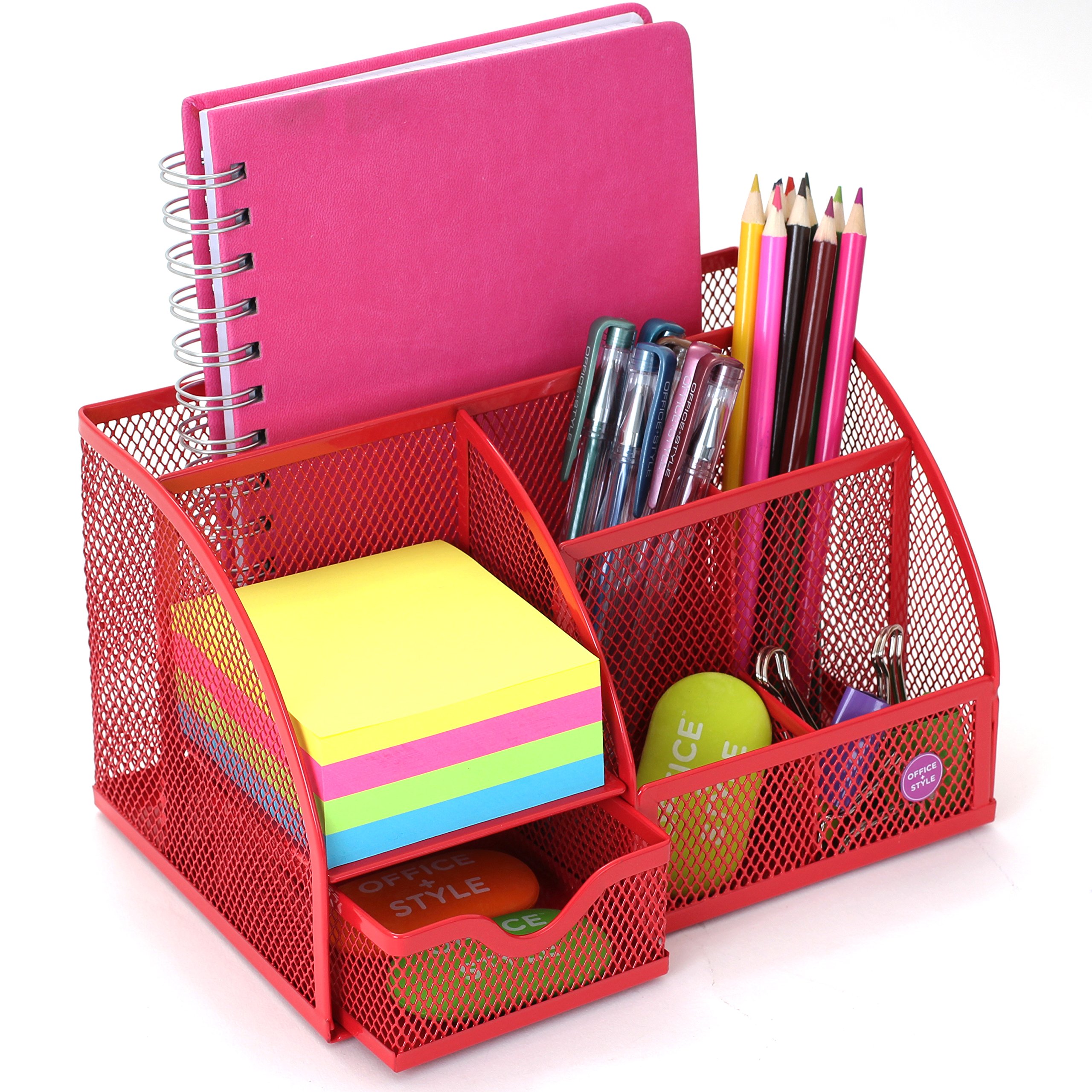 Algopix Similar Product 15 - Mesh Desk Organizer 5 Compartments