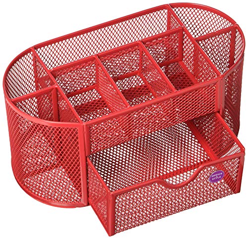 Algopix Similar Product 19 - Oval Mesh Desk Organizer 9