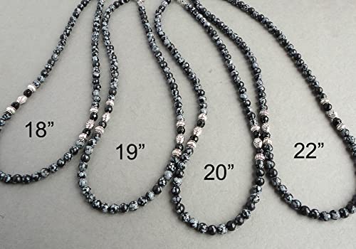 Algopix Similar Product 5 - Snowflake Obsidian and Black Onyx 6mm