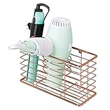 Algopix Similar Product 2 - mDesign Steel Wall Mount Hair Dryer
