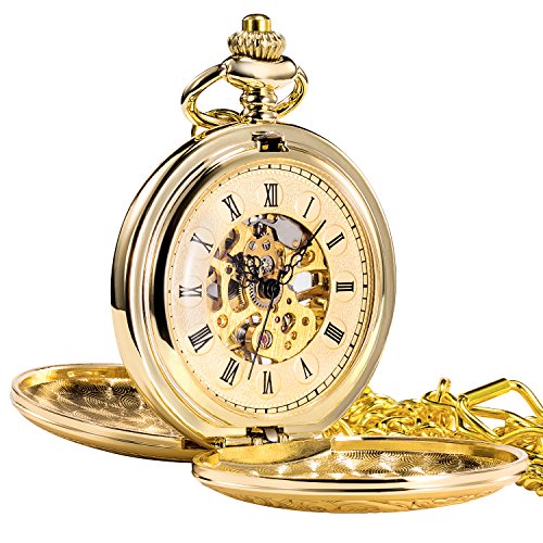 Algopix Similar Product 6 - TREEWETO Antique Mens Pocket Watch