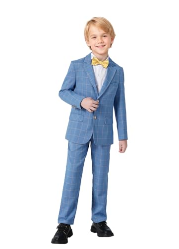Algopix Similar Product 20 - Yanlu Formal Dress Slim Fit Boys Plaid