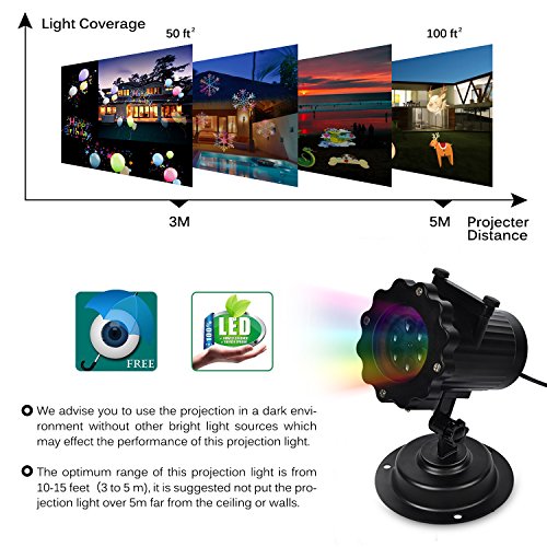 Algopix Similar Product 19 - LIFU Christmas Lights Projector  2018