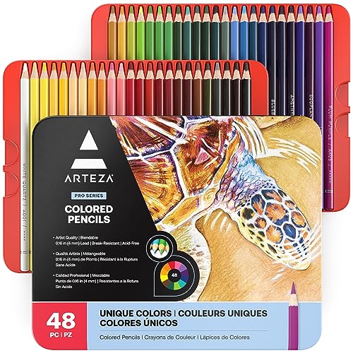 Algopix Similar Product 18 - ARTEZA Colored Pencils 48 WaxBased
