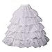 Algopix Similar Product 15 - GRACEART 4Loops Crinoline Underskirt