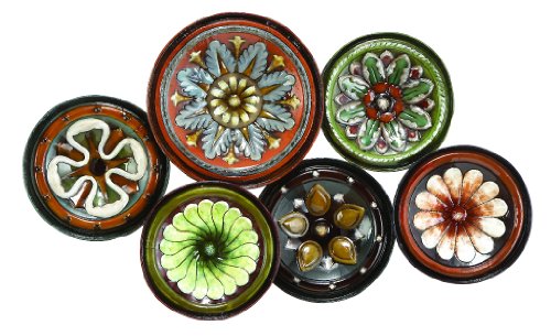 Algopix Similar Product 15 - Benzara Metal Six Round Shaped Plates