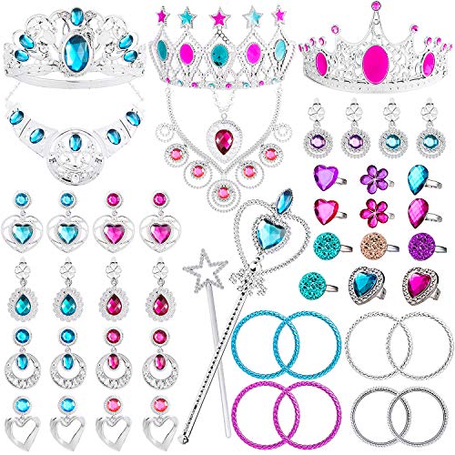 Algopix Similar Product 4 - WATINC 48Pack Princess Pretend Jewelry