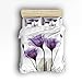 Algopix Similar Product 16 - Libaoge 4 Piece Bed Sheets Set Purple
