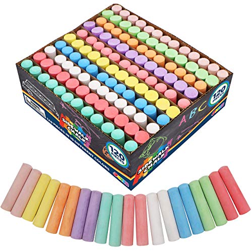 Algopix Similar Product 18 - JOYIN 120 Pack Sidewalk Chalk for Kids