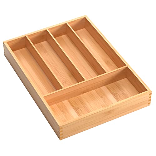 Algopix Similar Product 16 - Bamboo Cutlery Tray Kitchen Utensil