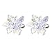 Algopix Similar Product 12 - QTMY 1 Pair Crystal Flower Shoe Clips