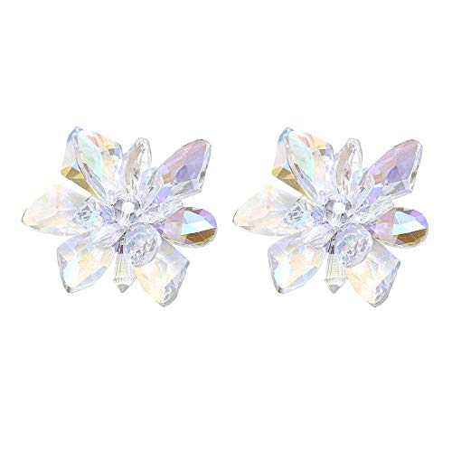 Algopix Similar Product 8 - QTMY 1 Pair Crystal Flower Shoe Clips