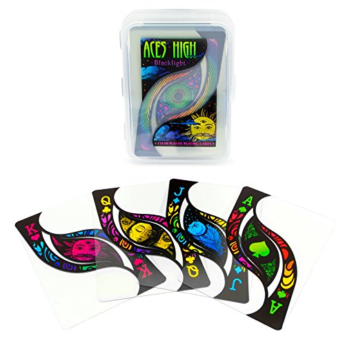 Algopix Similar Product 8 - Brybelly Aces High Blacklight Inspired