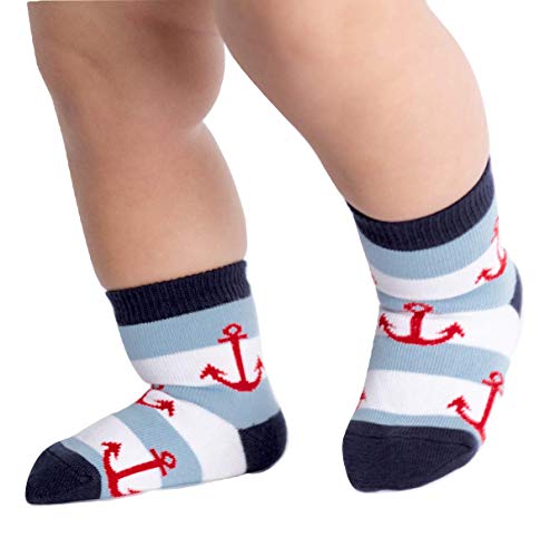 Algopix Similar Product 13 - Sock It to Me Anchors Toddler Crew