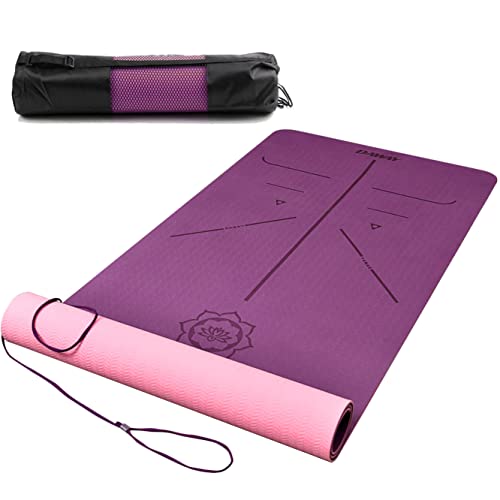 Algopix Similar Product 4 - DAWAY Wide Thick TPE Yoga Mat  Y8 Eco
