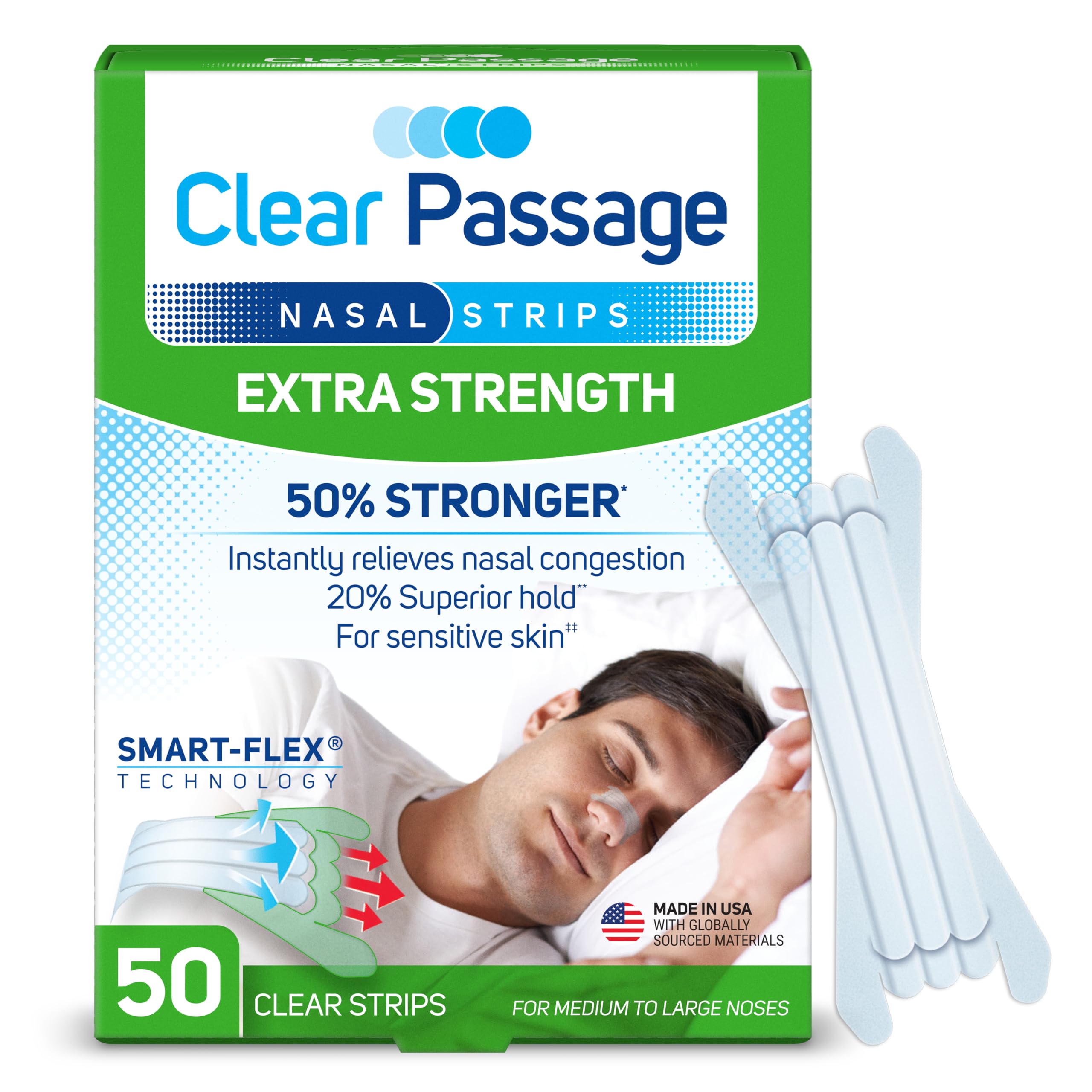 Algopix Similar Product 15 - Clear Passage Nasal Strips Clear Extra
