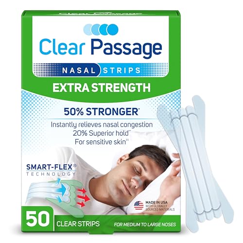 Algopix Similar Product 3 - Clear Passage Nasal Strips Clear Extra
