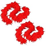 Algopix Similar Product 20 - Tigerdoe Feather Boas  2 Pack  Red